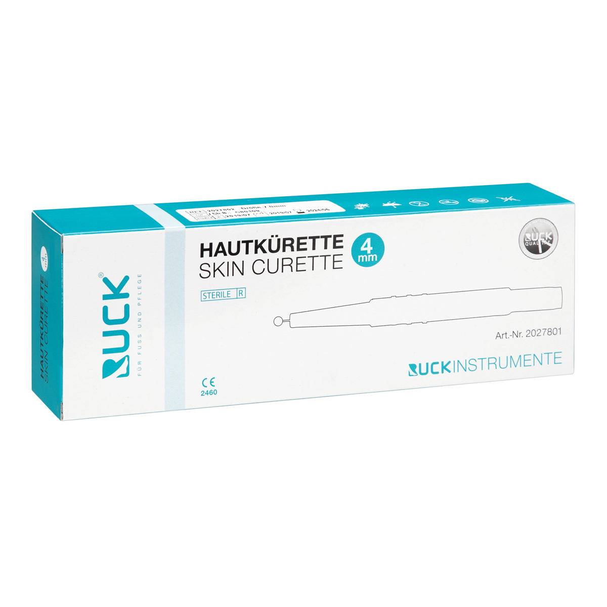 RUCK® Skin Curetto - Ø 4 mm - Kännisten, syylien ja kovettumien hoitoon