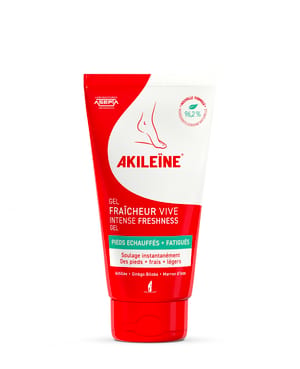 Akileine Freshness Gel - 75 ml - väsyneille ja kuumille jaloille
