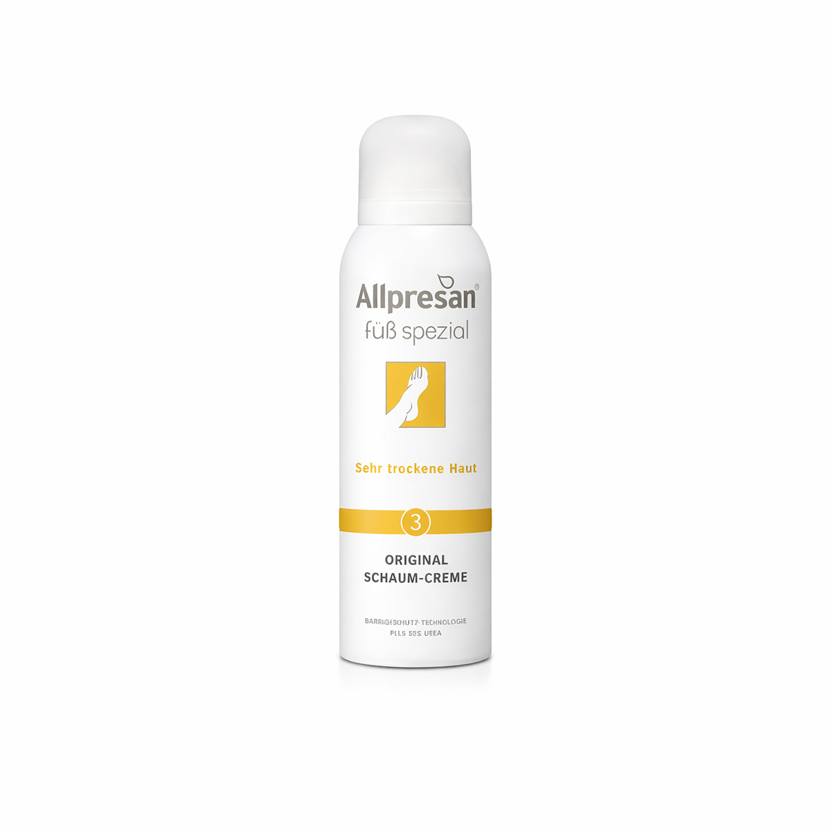 Allpresan (3) Pedicare Cream Foam - 125 ml - Ehkäisee kuivuvia jalkoja
